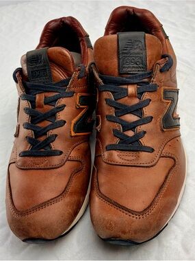 New Balance 996 X Horween Leather Co. Made in USA Sneakers Mens 9.5 Wmns 11.5